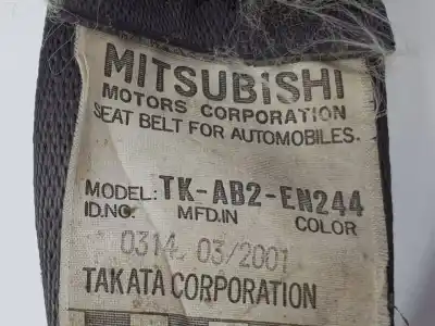 Pezzo di ricambio per auto di seconda mano cintura di sicurezza anteriore destra per mitsubishi montero (v60/v70) 3.2 di-d avance riferimenti oem iam mr619674  mr619674