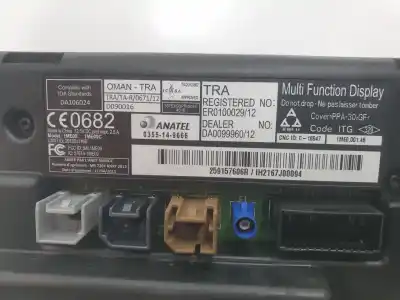 Second-hand car spare part multifunction display for renault trafic iii minibus / passenger jg_ (2014-..) minibus / passenger oem iam references 259157606r  259150869r