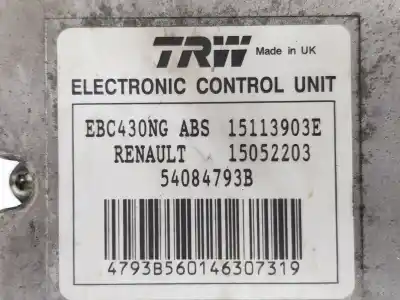 Second-hand car spare part abs for renault trafic combi (ab 4.01) passenger privilege  combi corto oem iam references 8200511146  8200963331