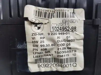 Second-hand car spare part dashboard for bmw serie 1 berlina (e81/e87) 116d oem iam references 9220949  62109283801