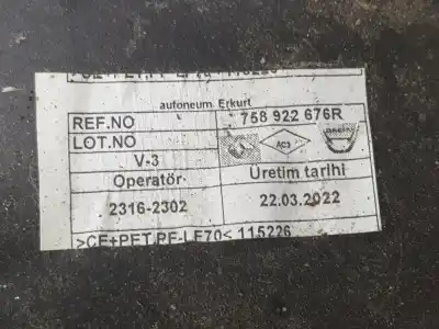 Автозапчасти б/у защитная крышка за dacia duster ii comfort 131 cv / 96 kw ссылки oem iam 758922676r  758922676r