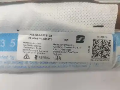 Second-hand car spare part front right curtain airbag for seat leon (5f1) reference oem iam references 5f4880742  5f4880742