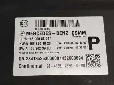 Peça sobressalente para automóvel em segunda mão módulo eletrônico por clase c clase m 3.0 cdi referências oem iam a1669008606  a1669008606