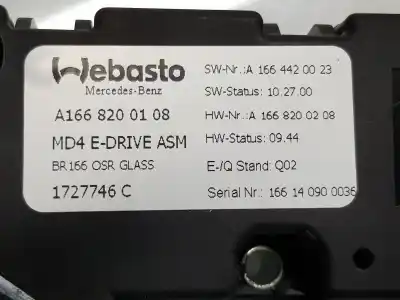 Автозапчастина б/у електричний двиг на дах для clase c clase m 3.0 cdi посилання на oem iam a1668200108  a1668200108