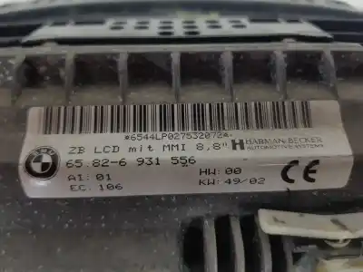 Second-hand car spare part multifunction display for bmw serie 7 (e65/e66) 4.0 740d oem iam references 65826931556  6931556