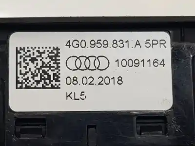 Second-hand car spare part switch for audi q3 (8ug) sport quattro 180 cv / 132 kw oem iam references 4g0959831a5pr  4g0959831a