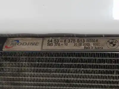 Second-hand car spare part air conditioning condenser / radiator for bmw 5 (e39) 525 d oem iam references 64538375513  8375513