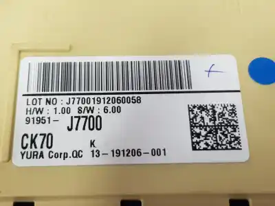 Second-hand car spare part fuse box unit for kia ceed drive 110 cv / 81 kw oem iam references 91951j7700  91951j7700