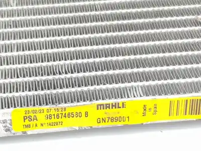 Second-hand car spare part air conditioning condenser / radiator for opel astra berlina 5p elegance oem iam references 9816746580