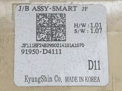 Second-hand car spare part fuse box unit for kia optima business oem iam references 91950d4111  91950d4111