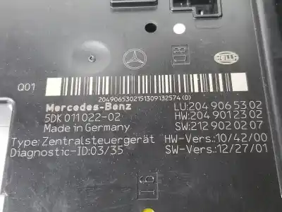 Gebrauchtes Autoersatzteil relais sicherungskasten multifunktionsrelais zum clase c clase c lim. 2.1 cdi oem-iam-referenzen a2049065402  a2049065402