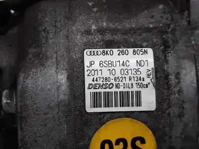 Peça sobressalente para automóvel em segunda mão compressor de ar condicionado a/a a/c por audi a5 coupe (8t) 2.0 tdi (130kw) referências oem iam 8k0260805n  4472806521