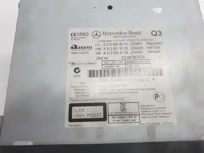 Автозапчастина б/у аудіо система / радіо cd для clase c clase e lim. 2.1 cdi посилання на oem iam a2129004910  a2129004910