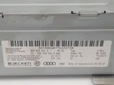 Автозапчасти б/у аудиосистема / радио cd за audi q7 (4l) 3.0 v6 24v tdi ссылки oem iam 4e0035541s  4e0035541s