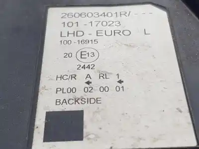 Автозапчастина б/у ліва фара для renault kangoo (f/kc0) authentique 64 cv / 47 kw посилання на oem iam 260603401r  7701068181