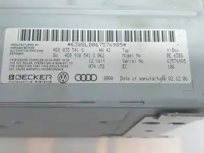 Автозапчасти б/у аудиосистема / радио cd за audi q7 (4l) 3.0 v6 24v tdi ссылки oem iam 4e0035541s  4e0035541s