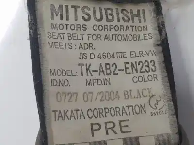 Автозапчасти б/у натяжитель левой подушки безопасности за mitsubishi montero (v60/v70) 3.2 di-d avance ссылки oem iam tkab2en233  mr634341