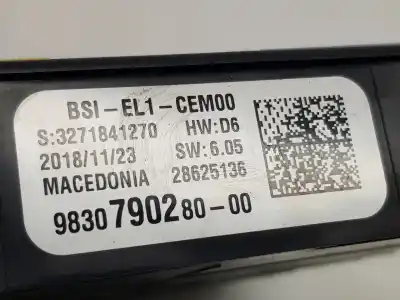 Second-hand car spare part fuse box unit for citroen c3 cseries oem iam references 9830790280  1619108280