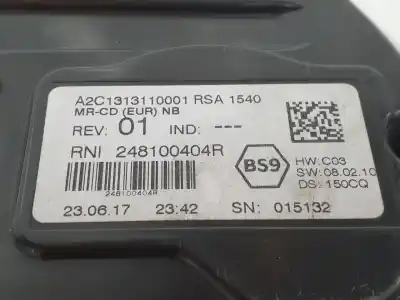 Peça sobressalente para automóvel em segunda mão quadrante por renault talisman (lp_) 1.6 dci 130 referências oem iam 248100404r  248104652r