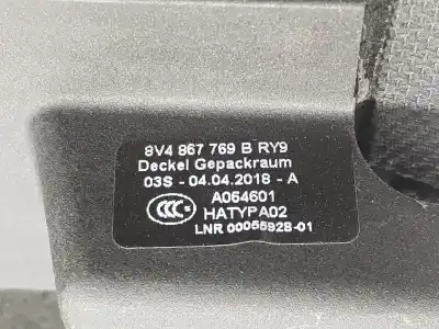Second-hand car spare part parcel shelf for audi s3 (8v1) 2.0 tfsi quattro oem iam references 8v4867769bry9  8v4867769b