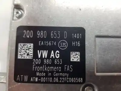 Second-hand car spare part camera for seat ibiza 1.0 oem iam references 2q0980653d  2q0980653d