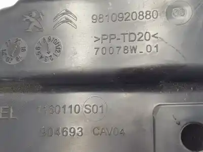 Second-hand car spare part air channel for opel astra berlina 5p elegance oem iam references 9810920880