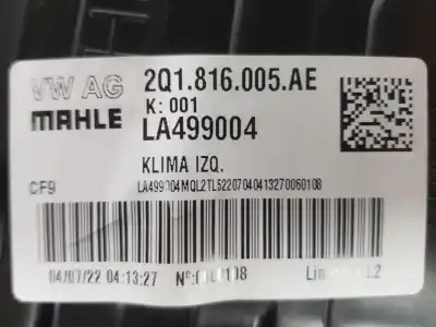 Автозапчастина б/у повітряний канал для seat ibiza 1. tgi ecofuel посилання на oem iam 2q1816005ae  2q1816005ae