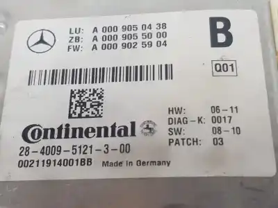 Pièce détachée automobile d'occasion caméra pour mercedes-benz clase ml bm 166 ml 350 cdi bluetec edition 1 166.024 références oem iam a0009050438  a0009050438