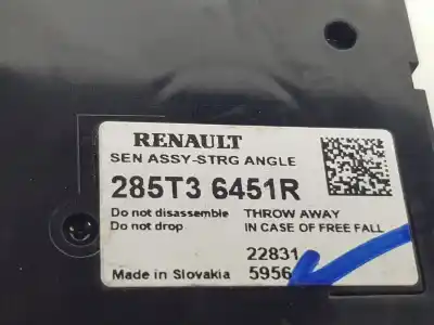Second-hand car spare part turn angle sensor for renault captur ii etech engineered oem iam references 285t36451r  285t35369r