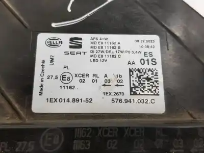 Автозапчастина б/у права фа для seat ateca (khp) style go 149 cv / 110 kw посилання на oem iam 576941032c  576941774