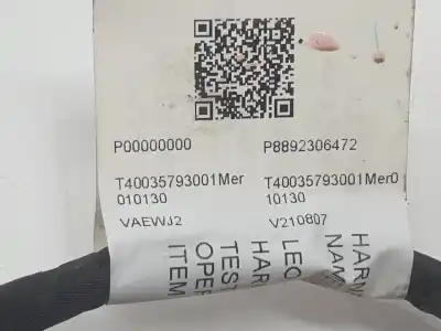 Pezzo di ricambio per auto di seconda mano filo per lynk & co 01 phev riferimenti oem iam 8892306472  8892306472