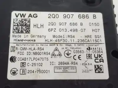 Peça sobressalente para automóvel em segunda mão módulo eletrônico por seat tarraco (kn2) fr 149 cv / 110 kw referências oem iam 2q0907686b  2q0907686b