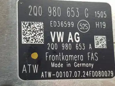 Pezzo di ricambio per auto di seconda mano telecamera per volkswagen tiguan ax1 rline 4motion riferimenti oem iam 2q0980653g  2q0980653g