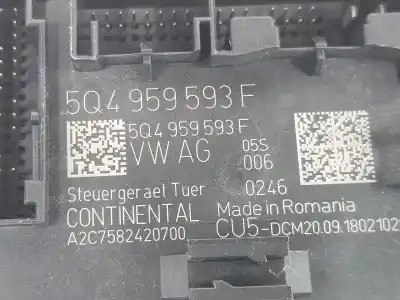 Peça sobressalente para automóvel em segunda mão módulo eletrônico por skoda karoq 2.0 tdi referências oem iam 5q4959593f