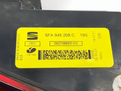 Second-hand car spare part right tailgate light for cupra leon (kl1) basis e-hybrid 244 cv / 180 kw oem iam references 5fa945208c  5fa945208c