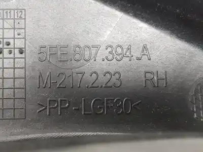 Автозапчастина б/у кріплення правого заднього бампера для cupra leon 1.4 tsi híbrido посилання на oem iam 5fe807394a  5fe807394a