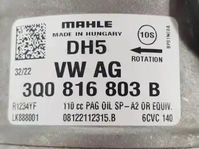 Автозапчасти б/у компрессор кондиционера воздуха за cupra leon 1.5 16v tsi act ссылки oem iam 3q0816803b  3q0816803d