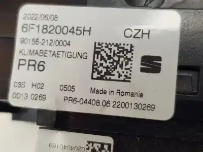 Second-hand car spare part climate control for seat ibiza 1.0 oem iam references 6f1820045h  6f1820045h