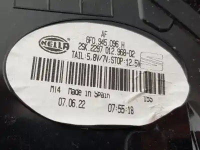 Peça sobressalente para automóvel em segunda mão farolim traseiro direito por seat ibiza 1.0 referências oem iam 6f0945096h  6f0945096h