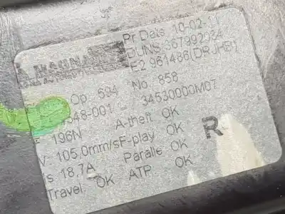 Peça sobressalente para automóvel em segunda mão elevador de vidros dianteiro direito por opel meriva b cosmo referências oem iam 93168803  95508038