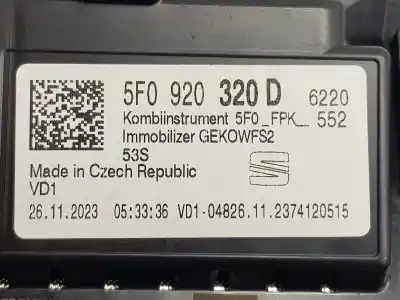 Peça sobressalente para automóvel em segunda mão quadrante por seat ateca (khp) style go 149 cv / 110 kw referências oem iam 5f0920320d  5f0920320d