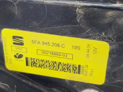 Second-hand car spare part right tailgate light for seat leon (kl1) fr oem iam references 5fa945208c  5fa945208c