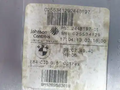 Second-hand car spare part multifunction display for bmw x1 (e84) x1 xdrive 18d oem iam references 2448197  65509289583