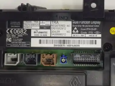 Peça sobressalente para automóvel em segunda mão display gps / multimídia por renault captur adventure referências oem iam 259158357r  259158357r