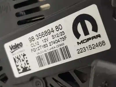 Second-hand car spare part alternator for jeep avenger altitude oem iam references 155255493  155255493