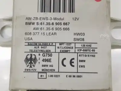 Peça sobressalente para automóvel em segunda mão módulo eletrônico por bmw 3 compact (e46) 320 td referências oem iam 61356905667  6905667