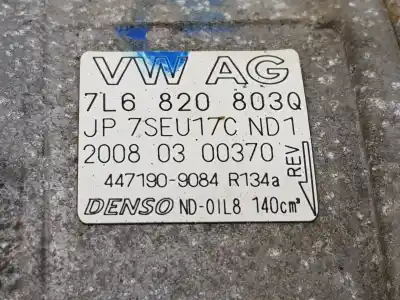 Pezzo di ricambio per auto di seconda mano compressore aria condizionata per audi q7 (4l) 3.0 tdi (176kw) riferimenti oem iam 7l6820803q  7l6820803q