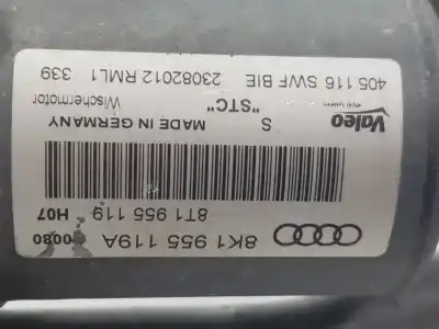 Peça sobressalente para automóvel em segunda mão motor do limpa para brisas por audi a4 avant (8k5) (2008) básico referências oem iam 8k1955119a  8k1955023c