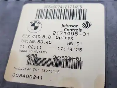 Second-hand car spare part multifunction display for bmw x6 (e71) xdrive40d oem iam references 2171495  65509289580