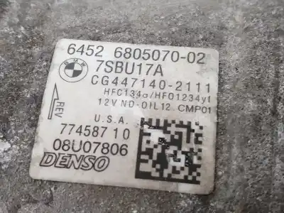 Second-hand car spare part air conditioning compressor for bmw x5 3.0 turbodiesel oem iam references 64526805070  6805070